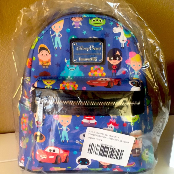Loungefly Handbags - NWT✨DISNEY PARKS World Of PIXAR Loungefly Backpack